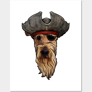 Airedale Terrier Pirate Posters and Art